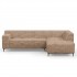 Corner sofa in soft line fabric, 280x190xH83 cm - LILO Right / Left Right