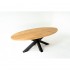 Oval dining table 8-10 people Natural Solid oak - KASTLE