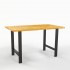 Oak wood standing table, 150x90xH89cm, EP 4cm - KASTLE