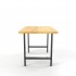 Oak wood standing table, 150x90xH89cm, EP 4cm - KASTLE