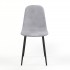Scandinavian style KLARY chair in velvet, black legs