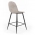 Velvet bar stool with black legs, 41x51.5xH106 cm - KLARY