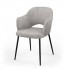 Stoffen stoel, 58x63.5xH80cm - MILLIE Kleur Klaar grijs