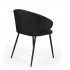 Fabric chair with black legs, 60x50xH80 cm - FIDJI