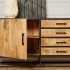 Mango wood sideboard, 210x45xH75cm - ALEXIA