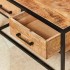 Table basse carré en bois de manguier, 80x80xH40cm - ALEXIA