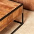 Table basse carré en bois de manguier, 80x80xH40cm - ALEXIA