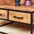 Square coffee table in mango wood, 80x80xH40cm - ALEXIA