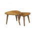 Set of 2 mango wood coffee tables, 60x60xH45cm, 50x50xH40cm - MAYA