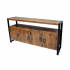 Mango wood sideboard, 175x45xH80cm - ANGELO