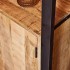Mango wood shelf, 55x40xH200cm - ANGELO