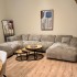 Panoramic Sofa 6 Seats in soft fabric, 360x165xH73CM - CLAUDIA