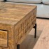 Mangohouten salontafel, 80×80xH40 cm - MARIA