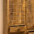 Vaisselier en bois de manguier, 2 portes 4 tiroirs, 100x40xH180 cm - MARIA