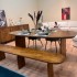 Mango wood dining table, thickness 6 cm - TORONTO