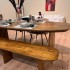 Table a manger en bois de manguier, epaisseur 6 cm - TORONTO