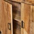 Mango wood china cabinet, 115x45xH180cm - ANGELO