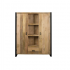 Mango wood china cabinet, 150x40xH180cm - ANGELO