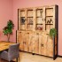 Mango wood china cabinet, 200x45xH220cm - ANGELO