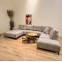 Panoramic velvet sofa, 360x240x190xH95cm - STELLA Color Taupe