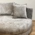 Velvet corner sofa, 354x160xH95cm - OLIVIA