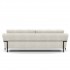 4-seater sofa in beige fabric, 256x90xH67 CM - SOPHIA