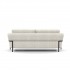 3-seater sofa in beige fabric, 225x90xH67 CM - SOPHIA