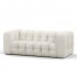 3-4 seater fabric sofa, 200x104xH67 cm - NUAGE