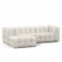 Fabric corner sofa, 310x164xH67 cm - NUAGE
