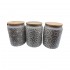 Ceramic spice jar, D9.5xH14 cm Color gris foncé