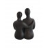 Decorative ceramic statue, 12.3x5.3xH16.3cm Color Black
