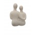 Decorative ceramic statue, 12.3x5.3xH16.3cm Color White