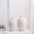 Vase en ceramique, D16xH25cm Couleur Blanc