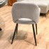 Chaise en tissu, 58x63,5xH80cm - MILLIE
