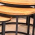 Set de 3 Tables basses en bois massif - DOLCE