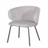 Corduroy armchair - ELISA Color Grey