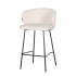 Corduroy bar stool, 55x54xH87CM - ELISA Color Beige