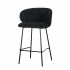 Corduroy bar stool - ELISA Color Black
