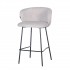 Corduroy bar stool - ELISA Color Grey