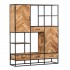 Mango wood china cabinet, 160x45xH200cm - VICTORIA