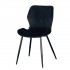 copy of Stain-resistant velour upholstered chair, 43x53xH91cm Color Black
