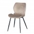 copy of Stain-resistant velour upholstered chair, 43x53xH91cm Color Taupe
