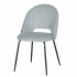 Fluwelen stoel, 56x55xH84CM - KATE Kleur Mild groen