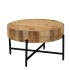 FLAVIA table basse en bois de manguier, 80×80xH42 cm