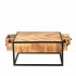 VICTORIA mango wood coffee table 80x80x40cm