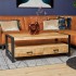 Table basse  en bois de manguier, 120x60xH45cm - ANGELO