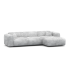 4 seater corner sofa in soft fabric, 280x165xH73CM - CLAUDIA Right / Left Right
