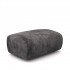 Claudia fabric sofa pouffe 107x55cm Color Anthracite 