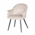WISTY Taupe Velvet Chair Color Beige