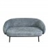 2-seater fabric sofa, 135.5x69.5xH74.5CM - CLUB Color Grey